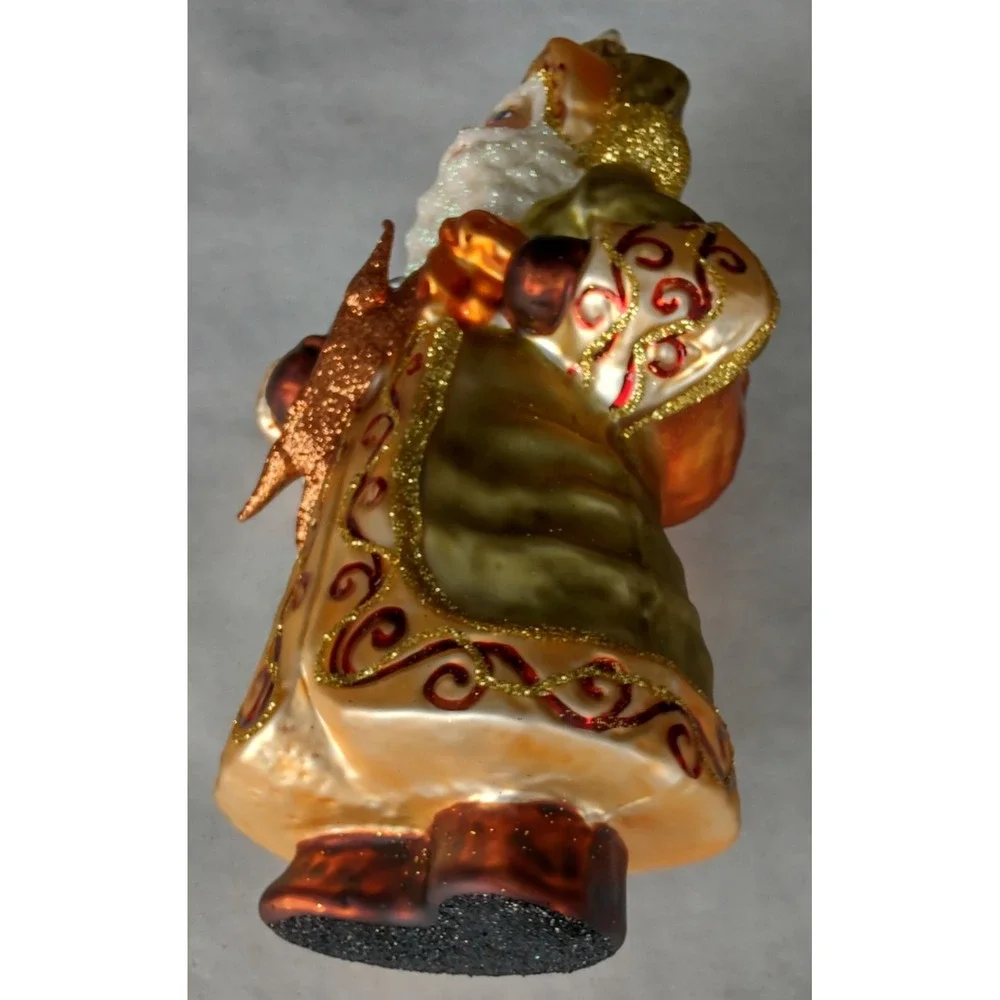Hand Made/Painted Glass Christmas Ornament - 